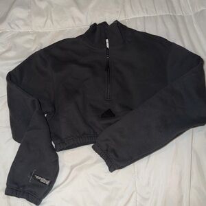 Women’s Adidas Black Quarter-Zip Sweatshirt